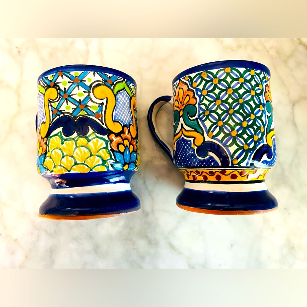 Talavera hand painted mugs